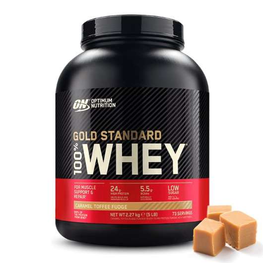 Optimum Nutrition Gold Standard 100% Whey Caramel Toffee Fudge 2,27kg