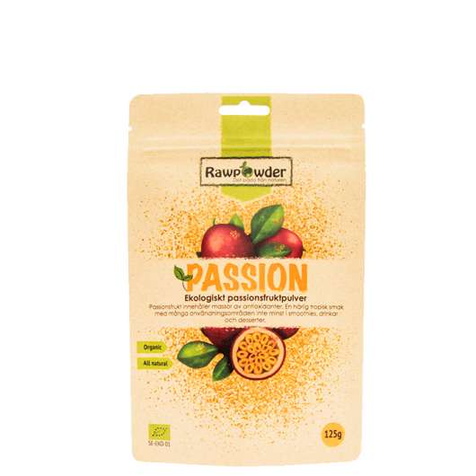 Passion, Ekologiskt Passionsfruktpulver, 125 g
