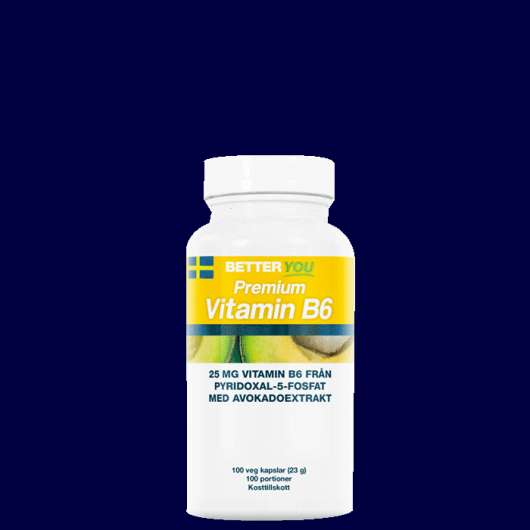 Premium Vitamin B6, 100 kapslar