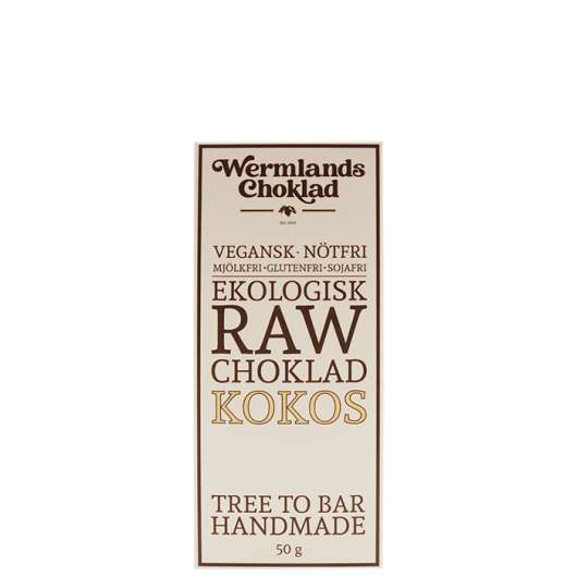 Raw Ekologisk Choklad Kokos 50 g