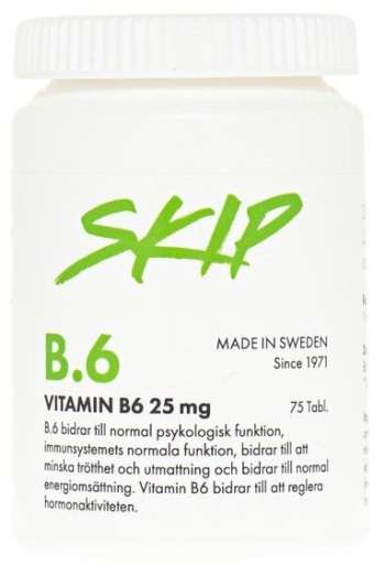 Skip Nutrition B6 250mg 75 tabletter