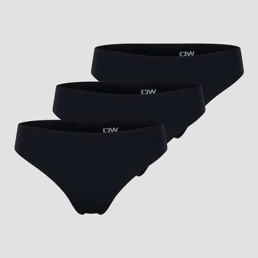 Soft Thong 3-pack, Black