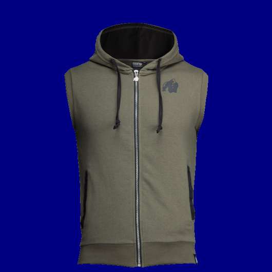 Springfield S/L Zipped Hoodie, Army Green
