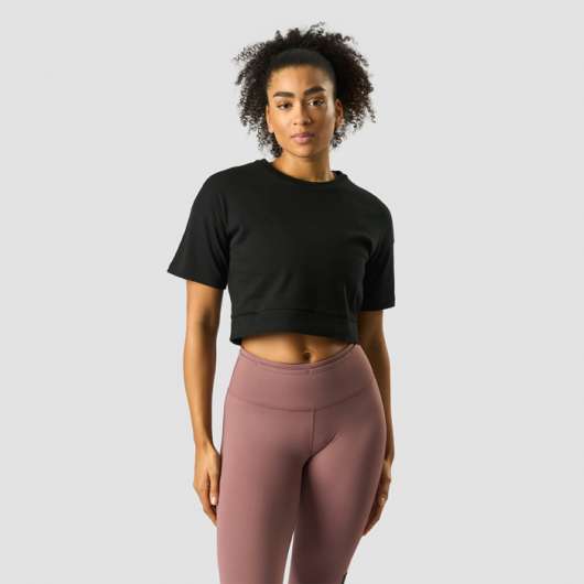 Stance Cropped T-shirt, Black