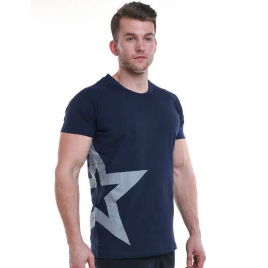 Star Nutrition Raglan T-shirt, Navy Blue