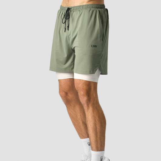 Stride 2-in-1 Shorts, Sea Green