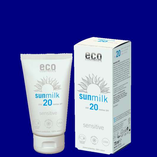 Sun Milk SPF 20 Sensitive, 75 ml - Kort Datum