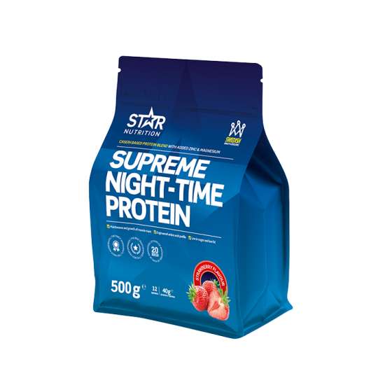 Supreme Night Time Protein, 500 g, Strawberry