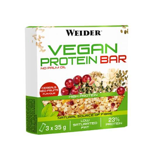 Vegan protein bar, 3 x 35 g