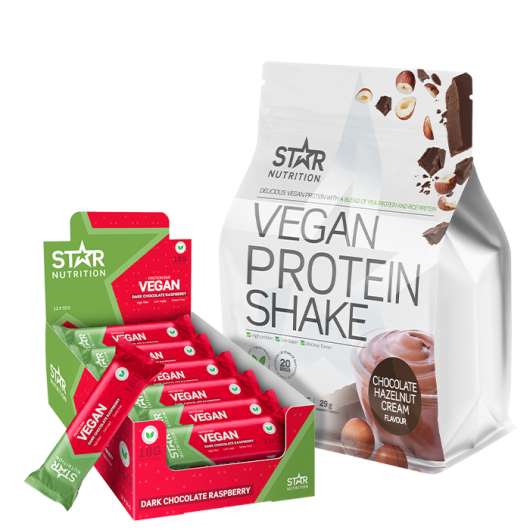 Vegan Protein Shake + Vegan Protein Bar