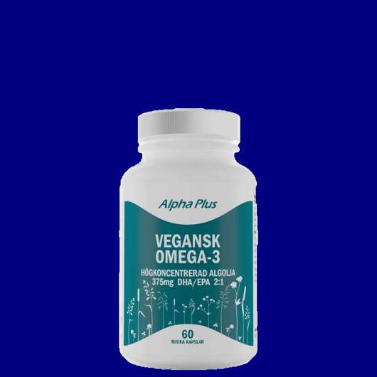 Vegansk Omega-3 (Algolja), 60 mjuka kapslar