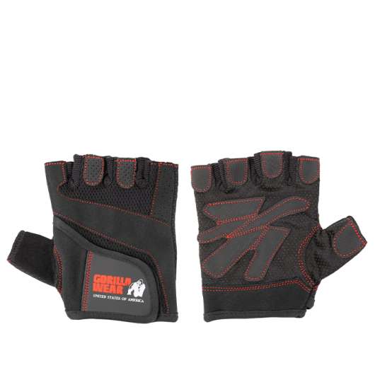 Women´s Fitness Gloves, black/red
